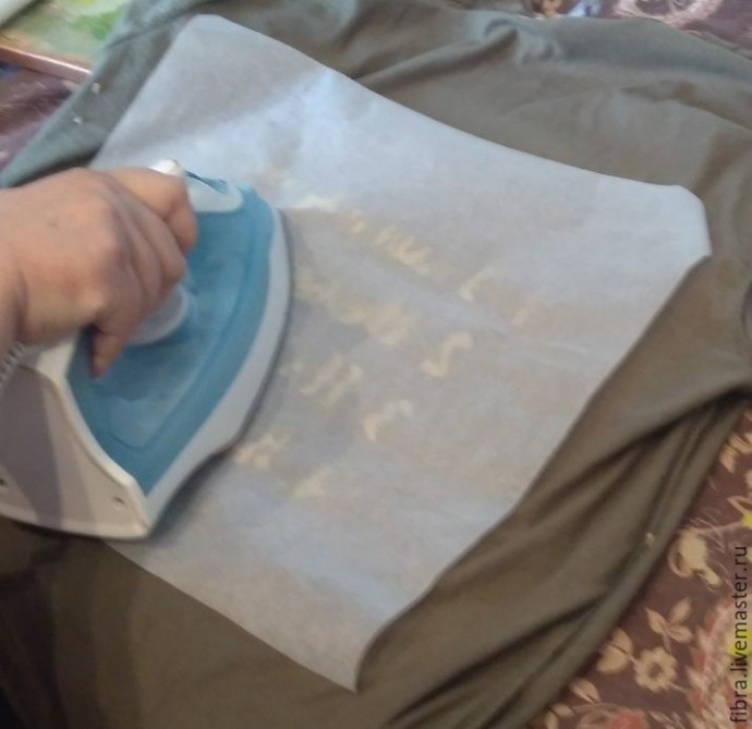 Делаем надпись на футболке в подарок рыбаку: часть 2