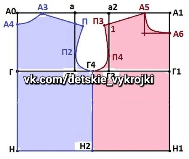 ​Выкройка рубашки для мальчика