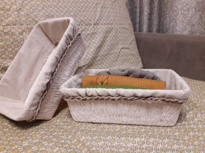 Декорируем пластиковую корзинку