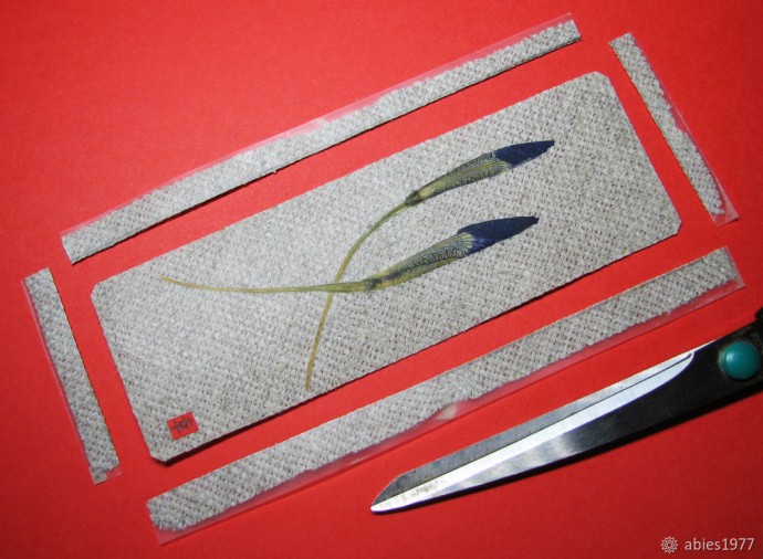 Оригинальная закладка своими руками в технике ошибана: часть 1