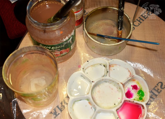 Урок рисования акриловыми красками: рисуем "Белоглазку", часть 1