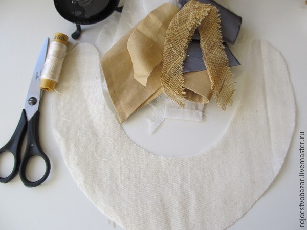 Делаем текстильное колье в технике крейзи: часть 1