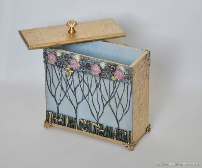 Декорируем шкатулку в различных техниках: часть 5