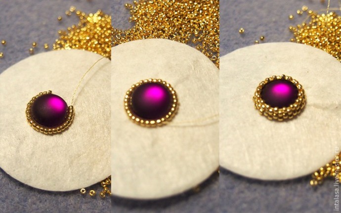 Делаем сережки в технике сутажной вышивки: часть 1