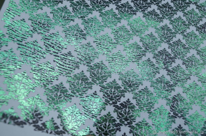 Как сделать имитацию парчи для декупажных работ