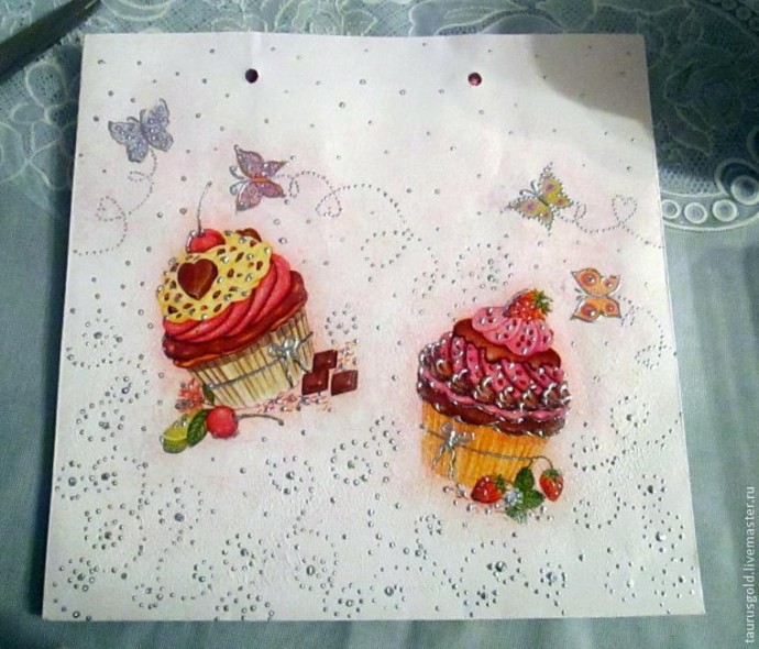 Делаем подарочный пакетик из обычного