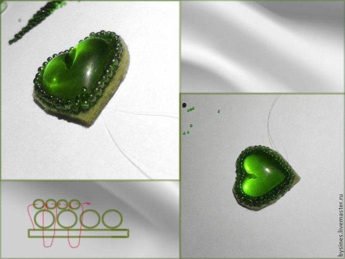 Процесс создания броши "Трилистник": часть 1