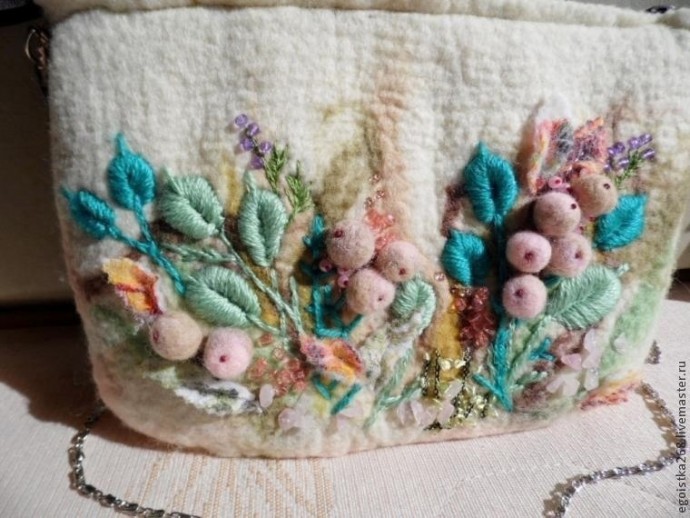 Создаем объёмную вышивку на войлоке