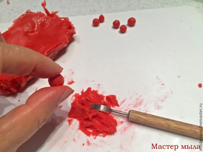 Мастер-класс по мыльной картине "Снегирь": часть 4