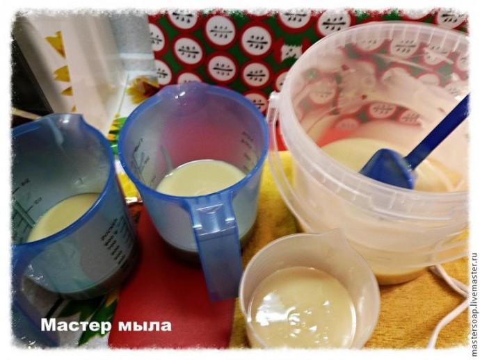 Варим мыло с яблочками с нуля: часть 3