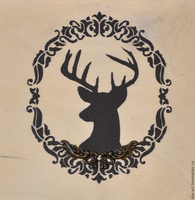 Декорируем чайную коробку "В старом шале": часть 5