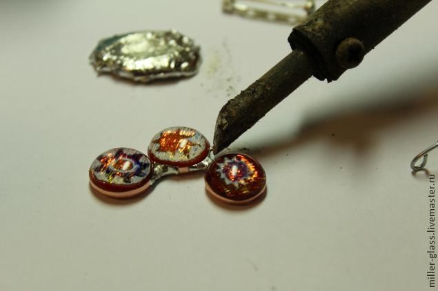 Фьюзинго-витражная брошь: часть 1