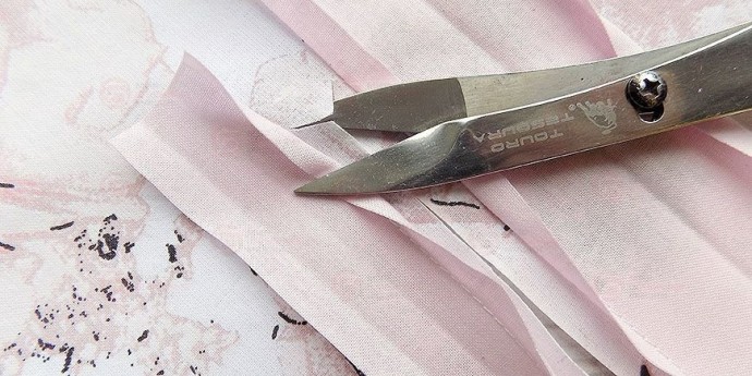 Обработка разреза рукава планкой