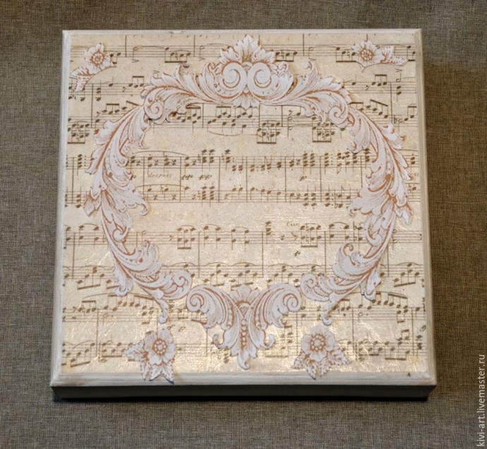 Декорируем чайную коробку "В старом шале": часть 1