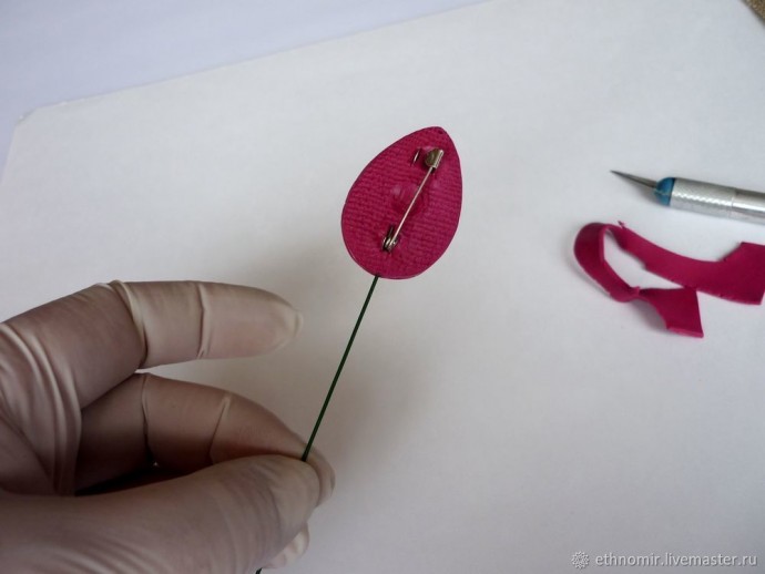 Мастер-класс по изготовлению броши "Тюльпан" из шёлка: часть 2