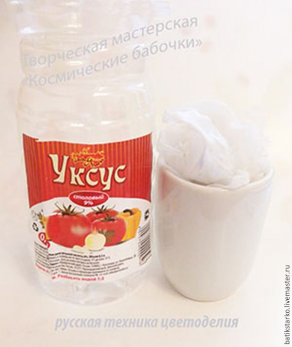 Изготовление цветка из шелка в русской технике: часть 1