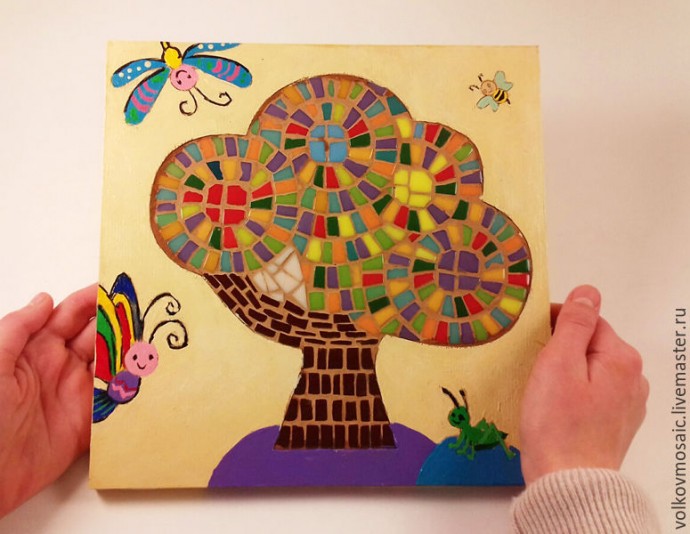 Декорируем подставки под горячее в технике мозаики: часть 2