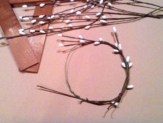 Создаем необычный рождественский венок в стиле рустик