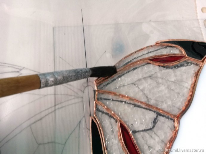 Тонкости изготовления светильника в технике Тиффани: часть 2