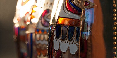 Славные курочки: имитация витража