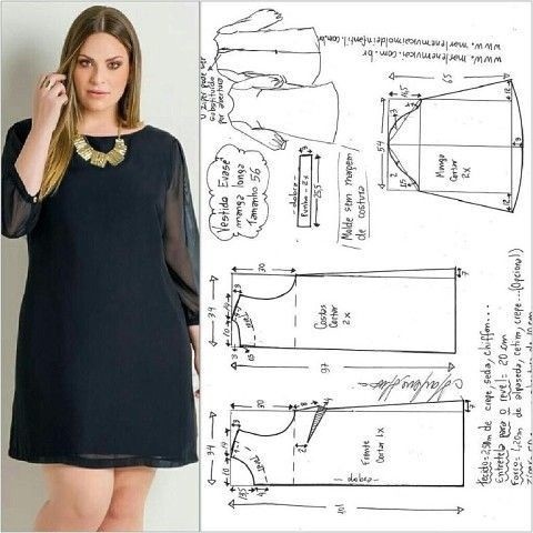 Моделируем платья большого размера