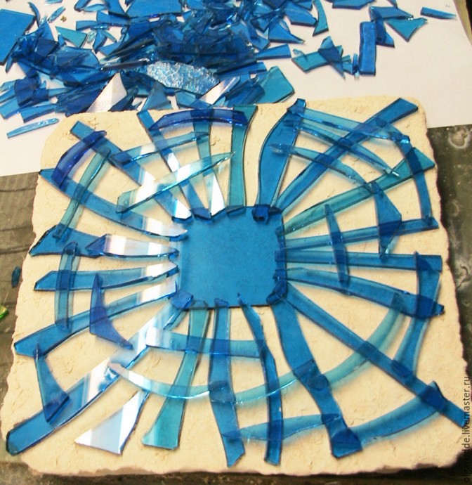 Создаем подсвечник из цветного стекла в технике фьюзинг: часть 2