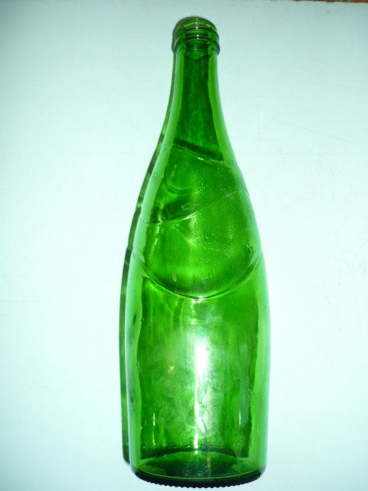 Ёлочки из стеклянной бутылки: часть 1