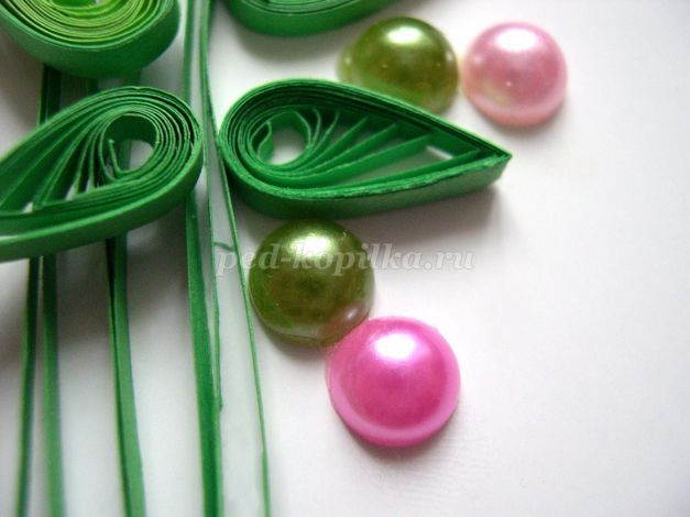 Открытка с эхинацеей в технике квиллинга: мастер-класс, часть 3