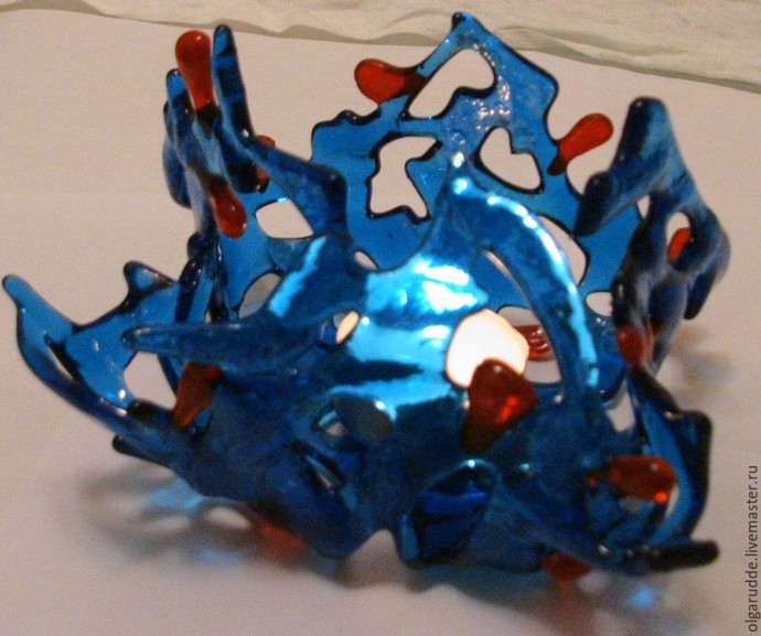 Создаем подсвечник из цветного стекла в технике фьюзинг: часть 4