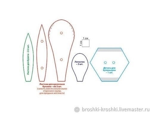 Мастерим кожаную брошь с крокусами