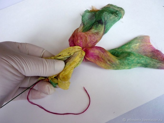 Мастер-класс по изготовлению броши "Тюльпан" из шёлка: часть 4