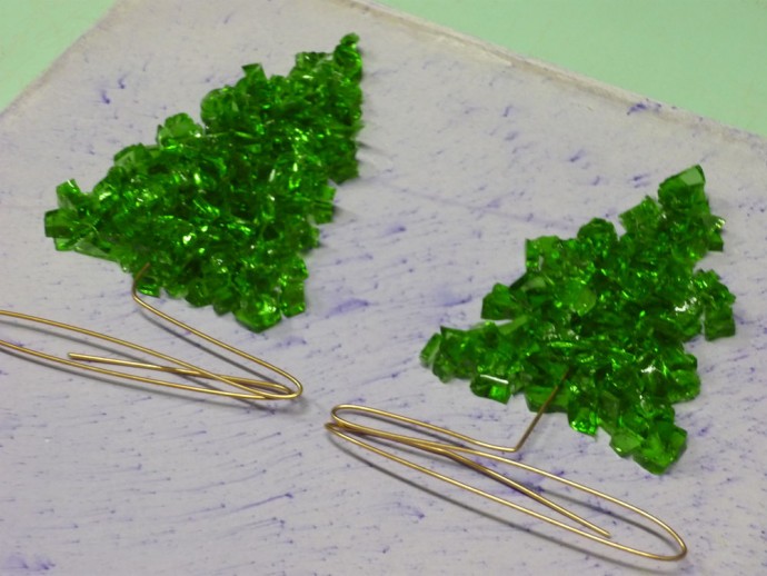 Ёлочки из стеклянной бутылки: часть 2