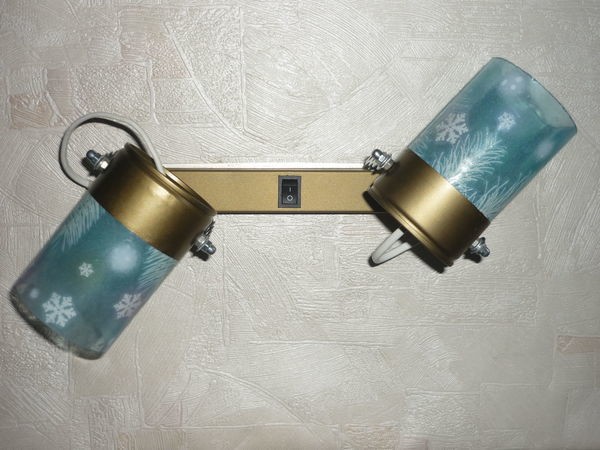 Мастер-класс по изготовлению светильника "Снежный вальс" из стеклянных бутылок: часть 1