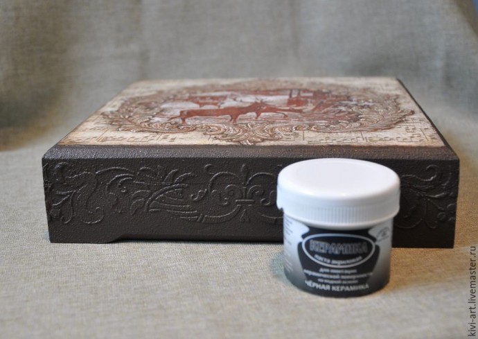 Декорируем чайную коробку "В старом шале": часть 4