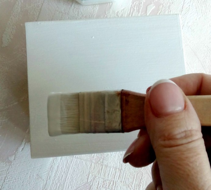 Декупаж короба для специй: часть 1