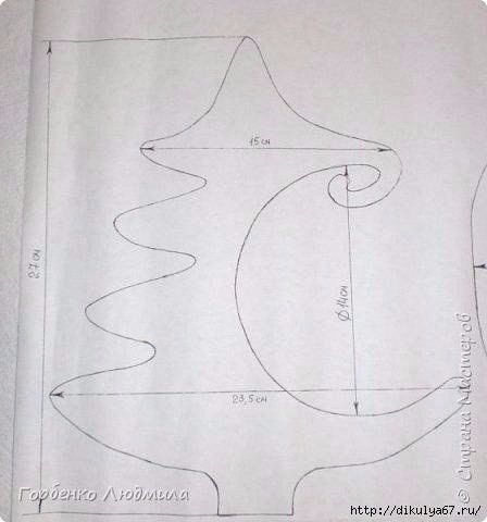 Ёлочка из фанеры или картона