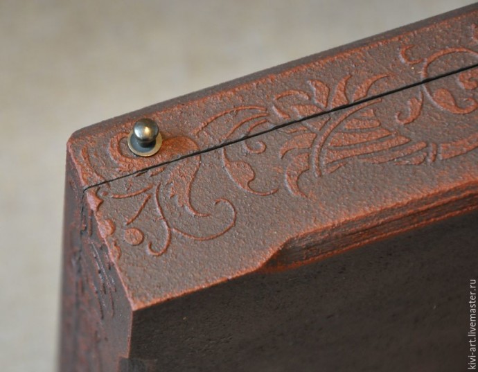 Декорируем чайную коробку "В старом шале": часть 5