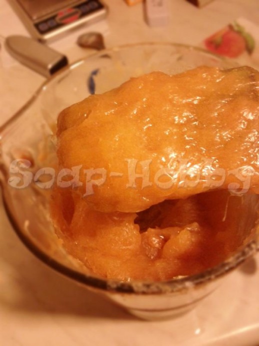 Молочное мыло с нуля с добавлением мёда и овсянки: часть 2