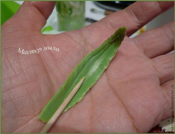 Мастер класс по изготовлению мыльной лилии: часть 5