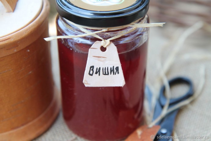 Делаем из бересты многоразовые бирки