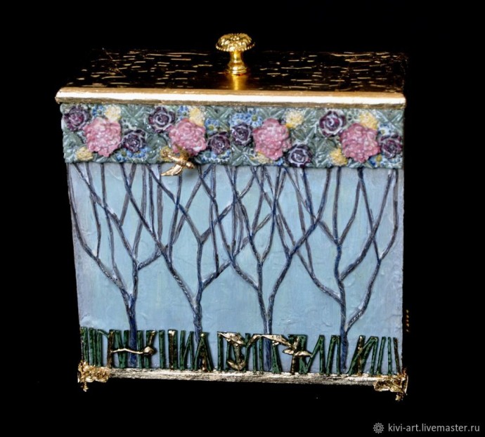 Декорируем шкатулку в различных техниках: часть 5