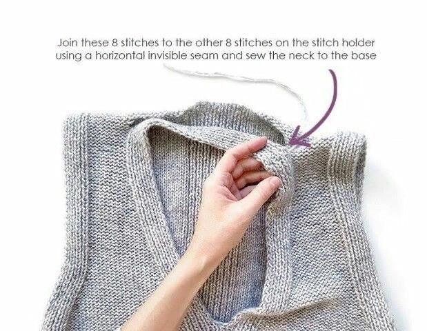 Жилет спицами