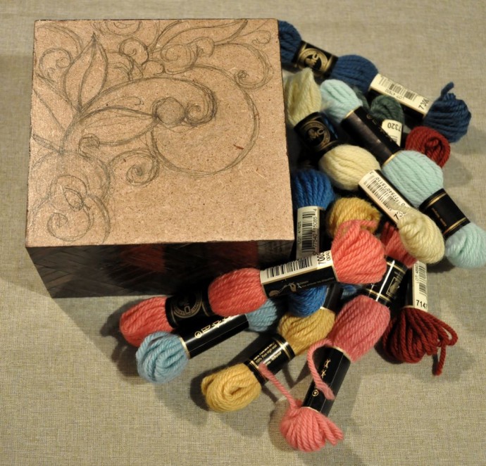 Декорирование шкатулки в стиле китч: часть 4