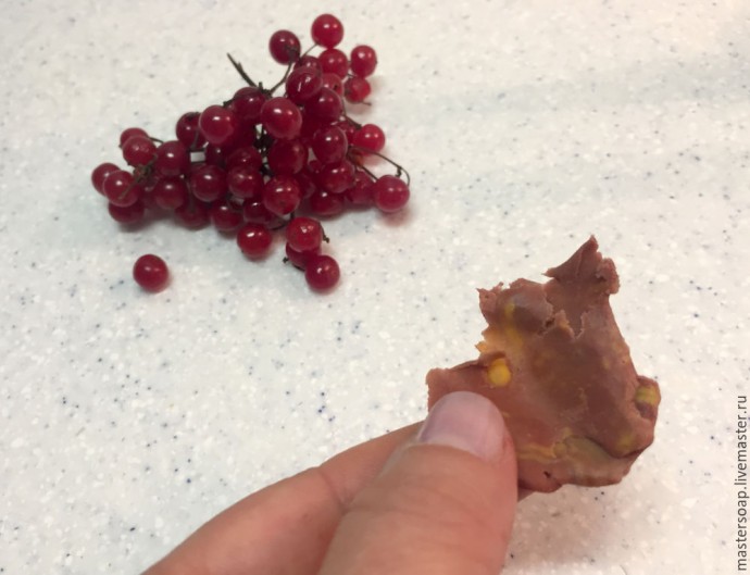 Мастер-класс по созданию мыла с нуля "Калинка-малинка": часть 3