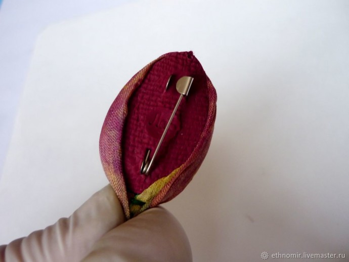 Мастер-класс по изготовлению броши "Тюльпан" из шёлка: часть 5