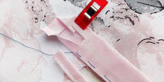 Обработка разреза рукава планкой