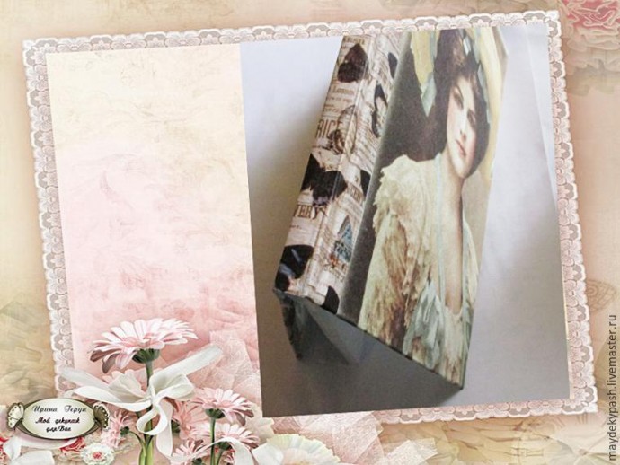 Декорируем обложку блокнота в винтажном стиле: часть 2