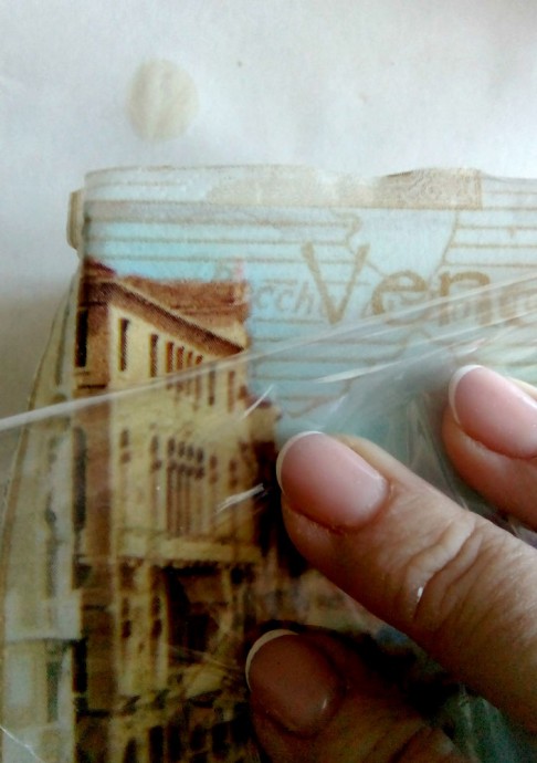 Декупаж короба для специй: часть 1