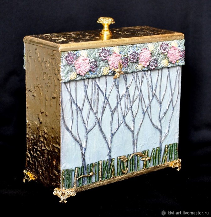 Декорируем шкатулку в различных техниках: часть 5