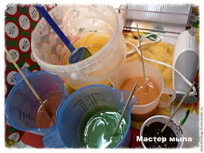 Варим мыло с яблочками с нуля: часть 3